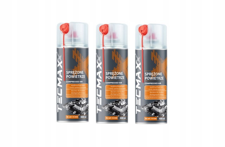 TECMAXX SPRĘŻONE POWIETRZE RURKA SŁOMKA 400ML