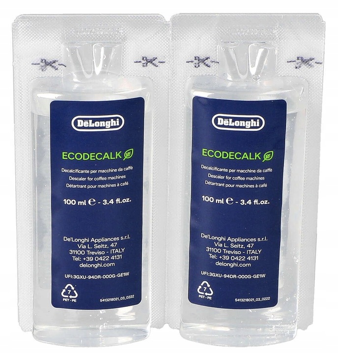 Odkamieniacz DELONGHI ECODECALK ORYGINAŁ 2x 100ml