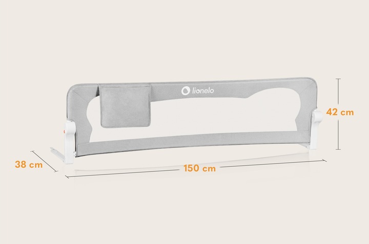 Barierka do łóżka BRAMKA OCHRONNA BLOKADA zabezpieczenie 150x42