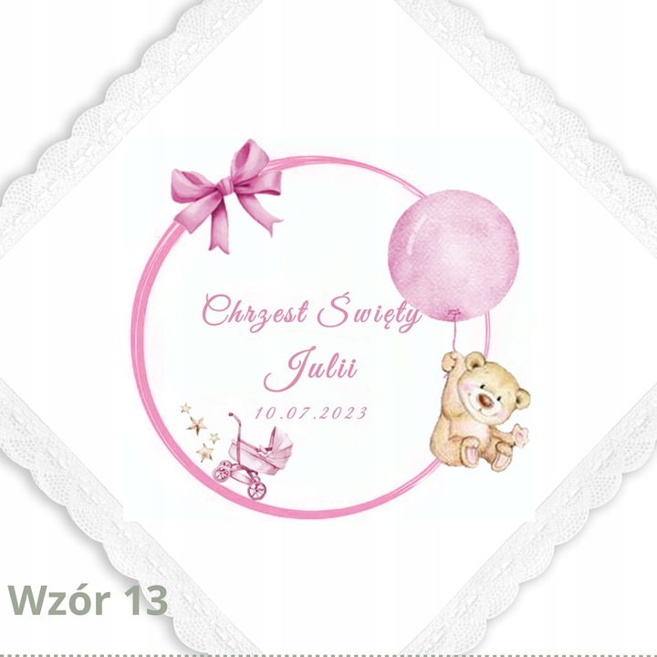 ŚWIECA DO CHRZTU KOMUNII NA CHRZEST KOMUNIĘ GROMNICA CHRZCINY