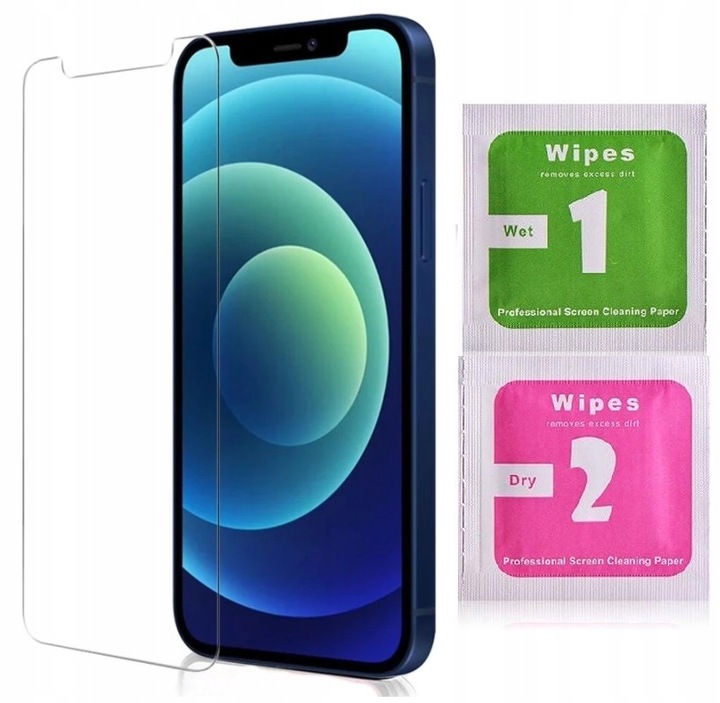 Etui Do iPhone 12/12 Pro +Szkło 9H WZMACNIANE 360° do MAGSAFE CLEAR CASE