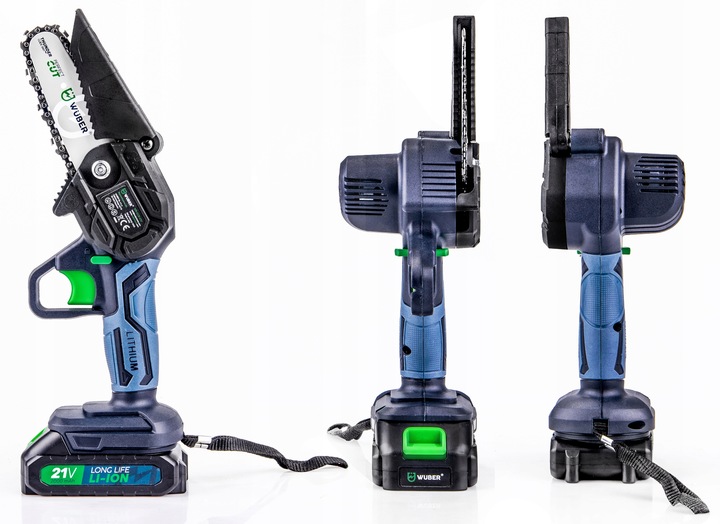 PIŁA ŁAŃCUCHOWA AKUMULATOROWA MINI PILARKA GAŁĘZIÓWKA 2xAKU 2xPROWADNICA