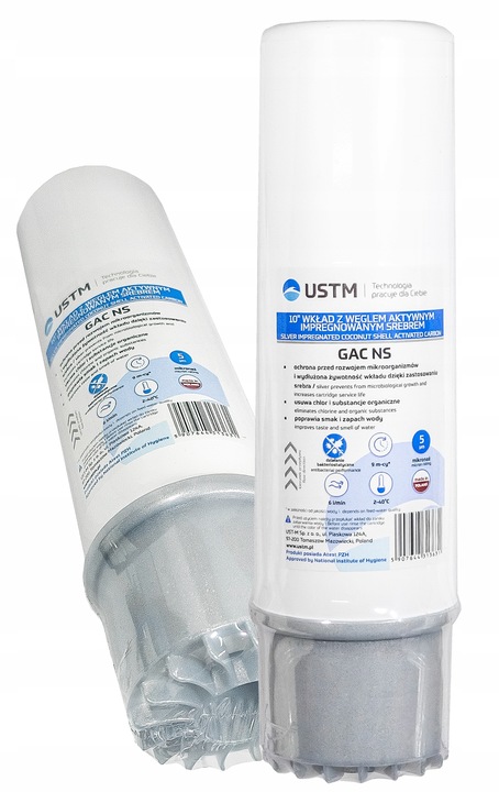 FILTR DO WODY WKŁAD WĘGLOWY Z NANOSREBREM UZDATNIAJĄCY