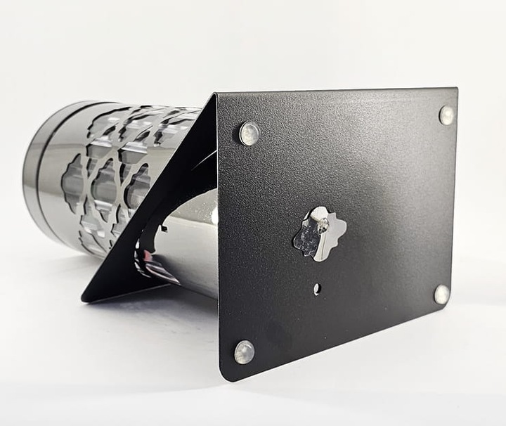 SOLARNY ZNICZ LED NAGROBNY SREBRNY WYTRZYMAŁY WIECZNA LAMPKA PARIS 23CM