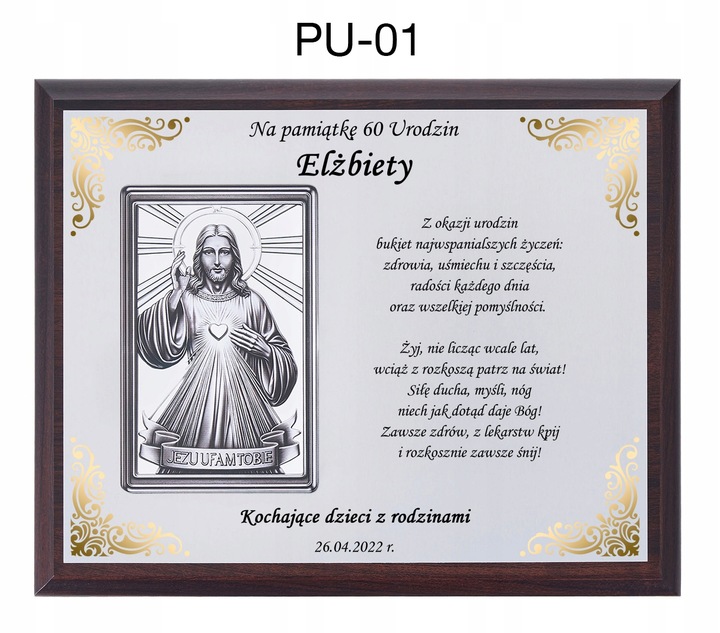 PREZENT NA URODZINY 18 30 40 45 50 60 65 70 80 90 OBRAZ W OZDOBNYM PUDEŁKU