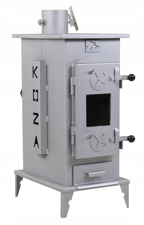 Piec koza piecyk szamotowy 17,5 cegieł stal 2 mm ATEST EKODESIGN