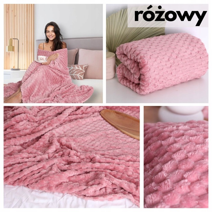 KOC ŚWIĄTECZNY 160X200 NARZUTA NA ŁÓŻKO NA KANAPĘ MIĘKKI PLED Z MIKROFIBRY