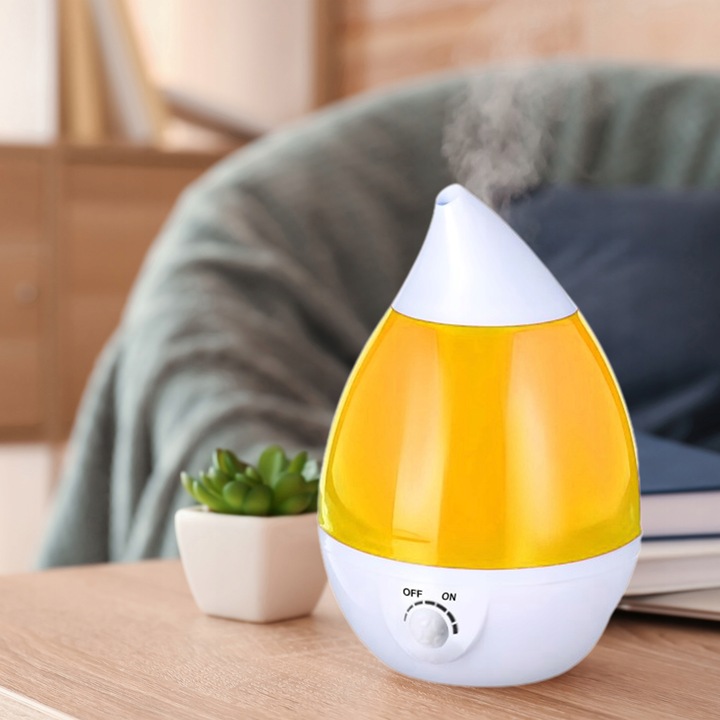 DYFUZOR NAWILŻACZ POWIETRZA CICHY LAMPKA LED 7 KOLORÓW 25W JONIZATOR