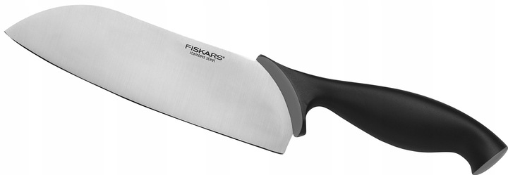 FISKARS ZESTAW KOMPLET 5 NOŻY NÓŻ SZEFA CZARNY BLOK DREWNO OSTRE STAL