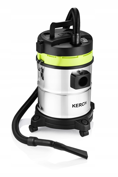 ODKURZACZ PRZEMYSŁOWY BEZWORKOWY MOKRO SUCHO KERCH MERD 3600W GNIAZDO