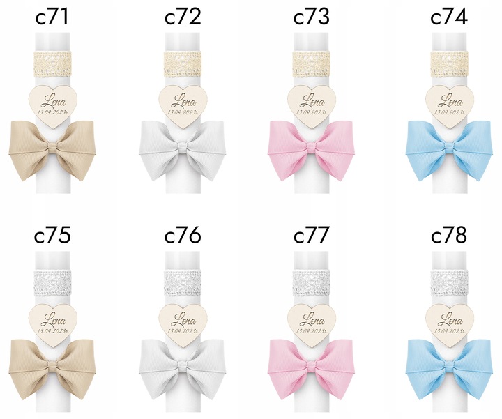 Świeca Komunijna + pudełko - Świeca do Komunii - Imienna Świeca na