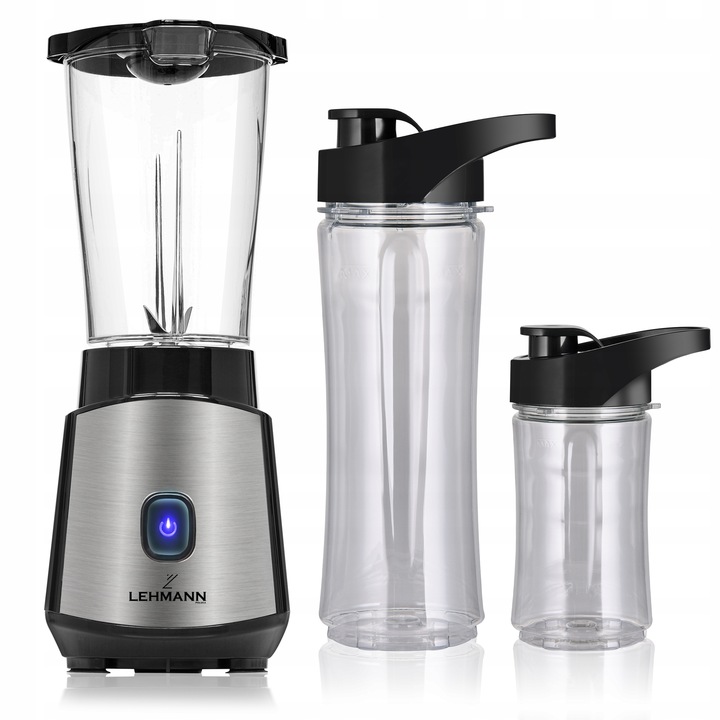 BLENDER KIELICHOWY DO KOKTAJLI 1200W 2xBIDONY MIKSUJE KRUSZY LÓD MOCNY 10w1