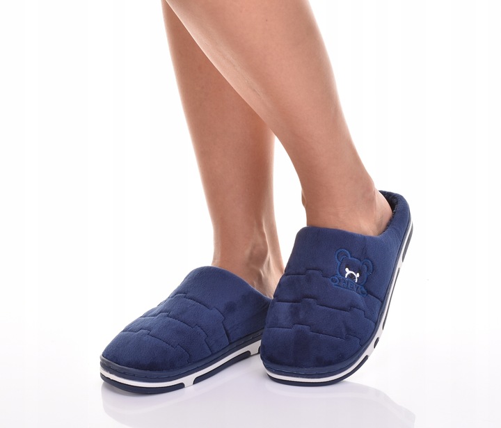 KAPCIE DAMSKIE OCIEPLANE FUTERKO KLASYCZNE CIEPŁE PANTOFLE NA ZIMĘ