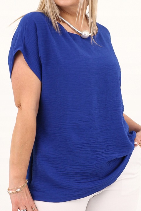 Bluzka elegancka gładka kimono POLSKI PRODUCENT duże rozmiary oversize