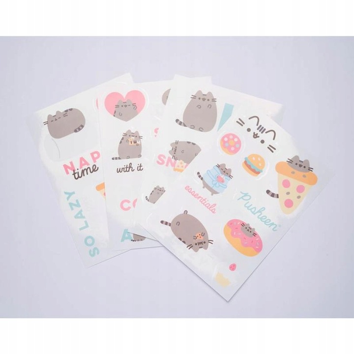 Pusheen Fodie Collection zestaw naklejek na laptop
