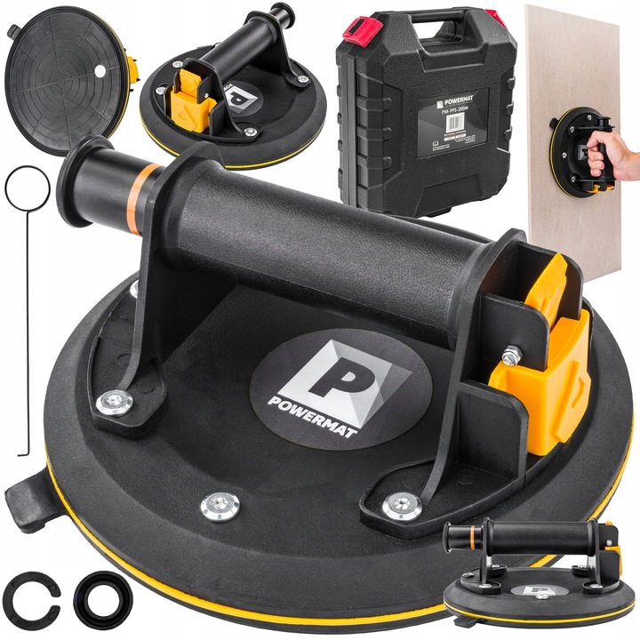 PRZYSSAWKA PRÓŻNIOWA DO PŁYTEK UCHWYT Z POMPKĄ GLAZURY SZYB 190 KG 200