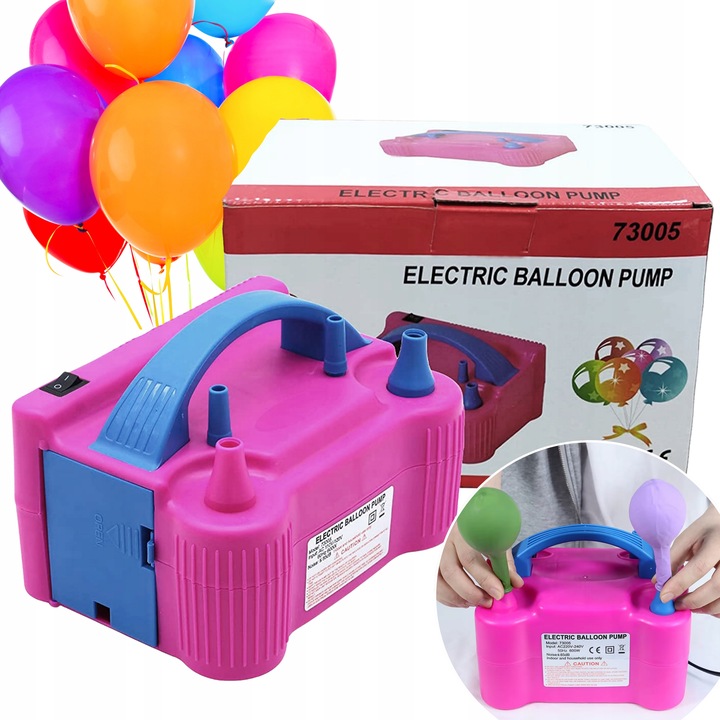 ELEKTRYCZNA POMPKA DO BALONÓW 2 DYSZE MOCNA SZYBKA