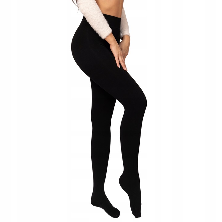 FUTRO BAMBUSOWE Rajstopy OCIEPLANE FUTERKIEM miłe ciepłe wygodne