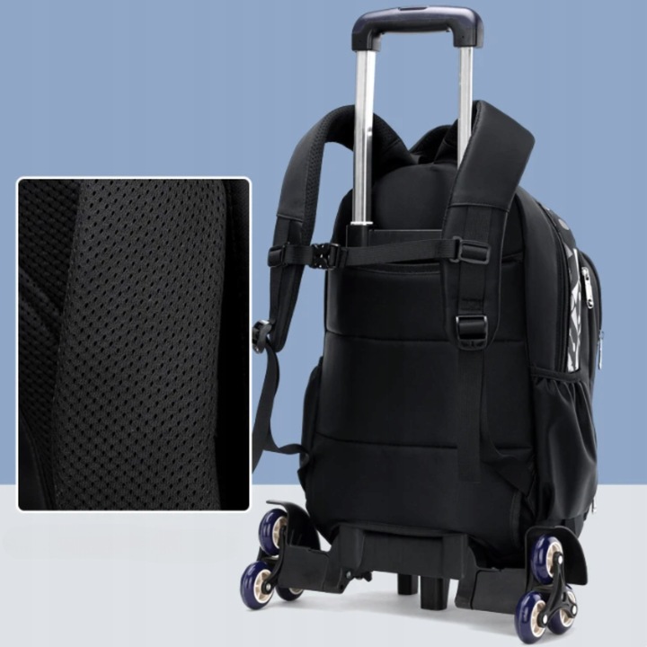 PLECAK SZKOLNY TORNISTER NA KÓŁKACH WALIZKA DLA DZIECI DLA CHŁOPCA POJEMNY