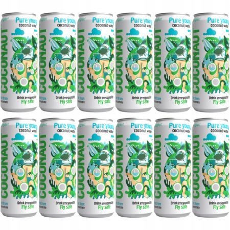 Woda Kokosowa Niegazowana Coconaut z Młodego Kokosa 500ml Zestaw 12