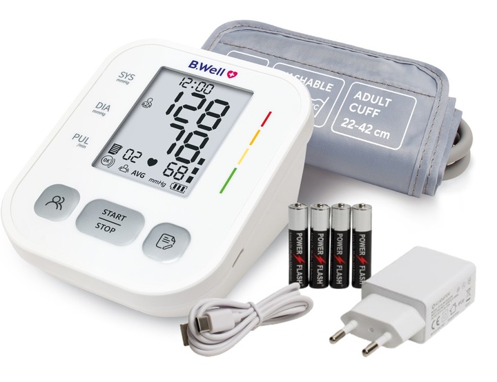 CIŚNIENIOMIERZ NARAMIENNY AUTOMATYCZNY PRO-25 ARYTMIA ETUI Z ZASILACZEM