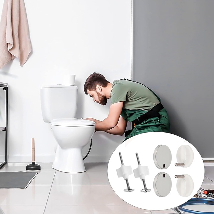 MOCOWANIE DO DESKI WC SEDESOWEJ KLOZETOWEJ ŚRUBY UCHWYTY SOLIDNE