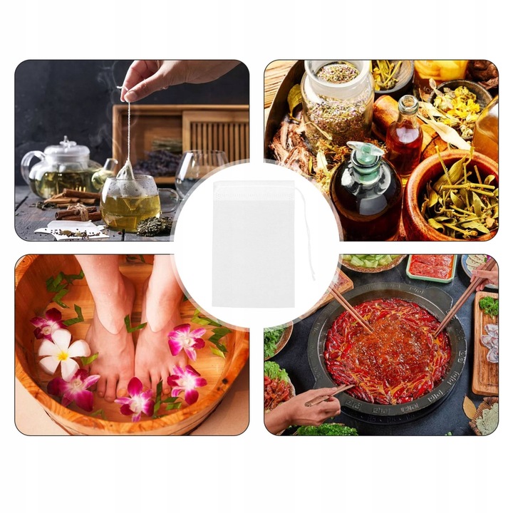 100X WORECZKI TOREBKI FILTR DO PARZENIA HERBATY