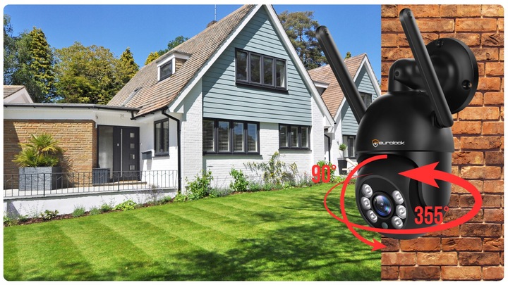 Kamera IP WiFi TUYA SMART Zewnętrzna Obrotowa AUDIO 8MPX Ultra HD 8MP 4K