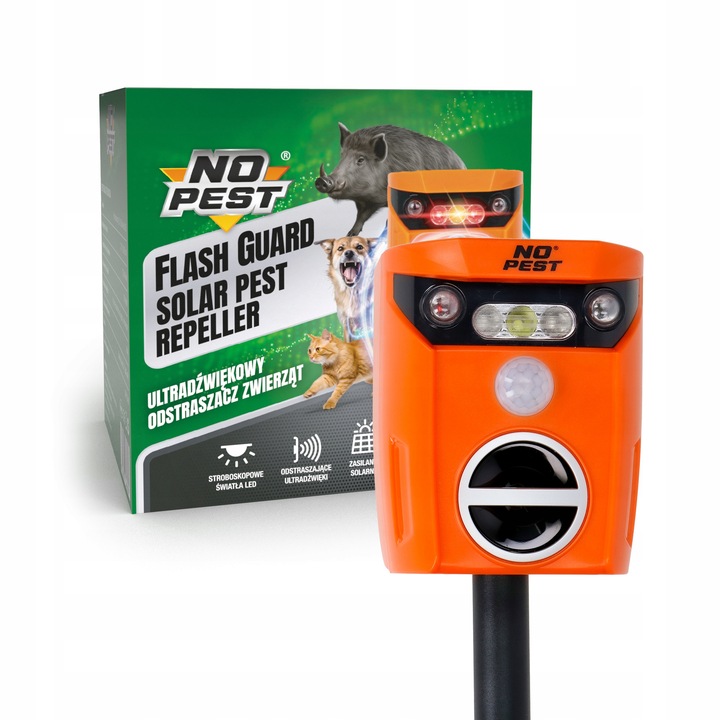 ULTRADŹWIĘKOWY ODSTRASZACZ NA LISY DZIKI SARNY JELENIE BOBRY ZAJĄCE