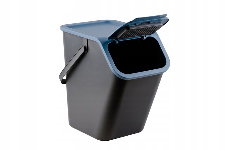 Pojemnik do segregacji odpadów kosz na śmieci do kuchni Bini 25L niebieski