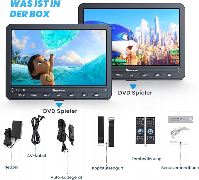 Przenośny odtwarzacz DVD Naviskauto NB0502B