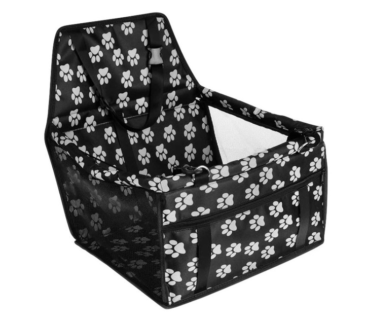 Transporter Samochodowy 55x55 cm Wodoodporny Szary dla Psa Kota