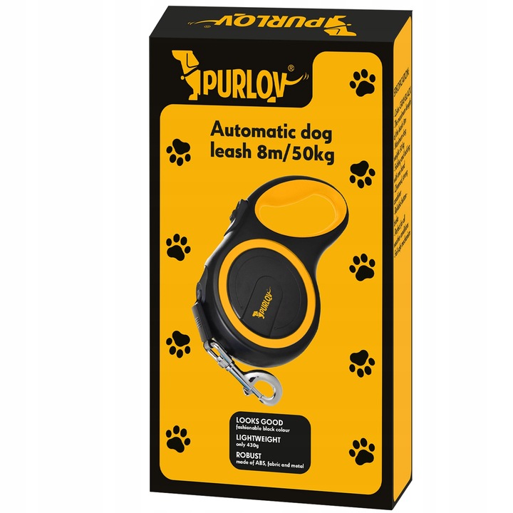 Smycz Automatyczna dla Psa Taśma z Blokadą do 50kg