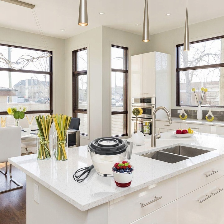 Miska KUCHENNA do miksowania ubijania mieszania pojemnik pokrywka miarka