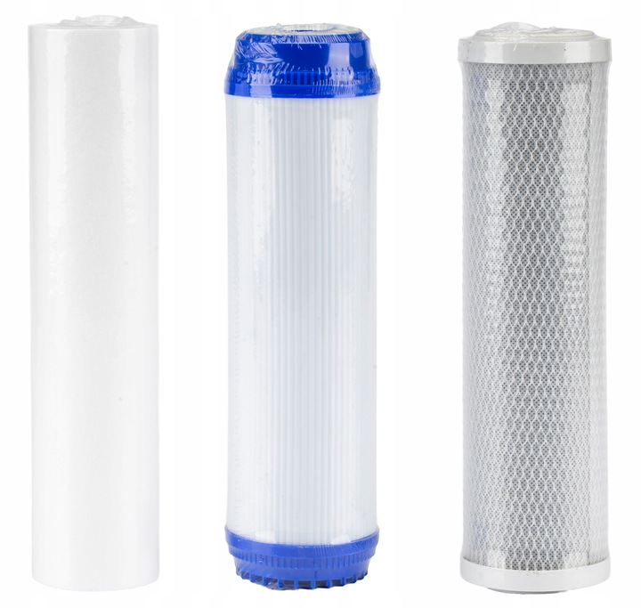 FILTR DO WODY WSTĘPNY KORPUS OBUDOWA FI 1'' GW 3-STOPNIOWY +WKŁADY