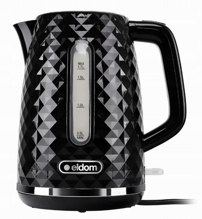 Czajnik elektryczny bezprzewodowy czarny ELDOM C280B 1,7L 2200W cichy