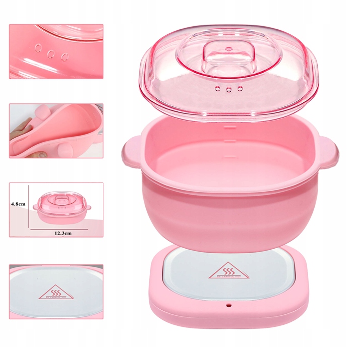 ZESTAW WOSK DO DEPILACJI PODGRZEWACZ wosku 6x WOSK TWARDY W GRANULKACH