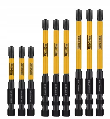 Super Bity Zestaw BITÓW Dla Elektryka Długie Udarowe Komplet FPH 3szt