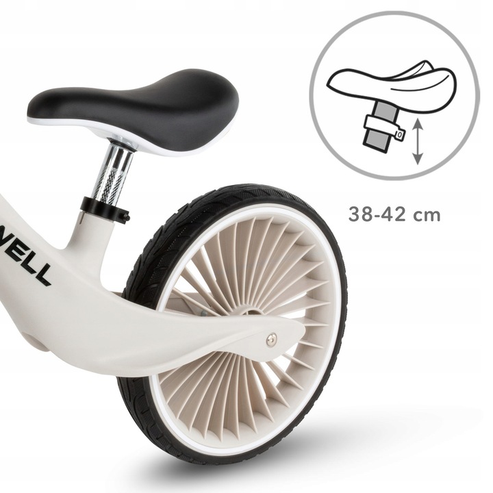 ROWEREK BIEGOWY JEŹDZIK KIDWELL NIX KOŁA 12" LEKKI REGULOWANY SZARY