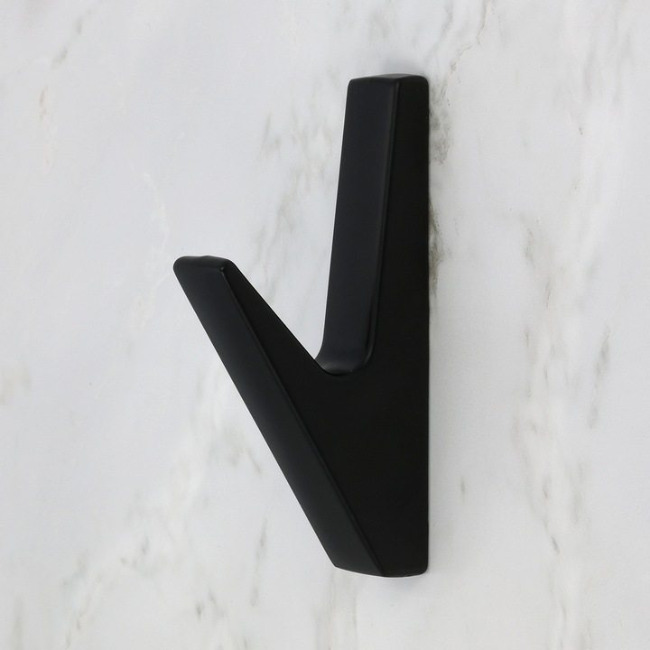 3x WIESZAK NA UBRANIA DO PRZEDPOKOJU HACZYK ŚCIENNY CZARNY DO LAMELI