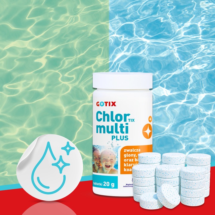 Chlor do Basenu Jacuzzi SPA Tabletki Multifunkcyjne Chemia do Basenu -