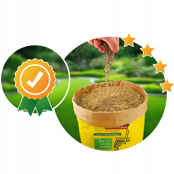 Trawa Nasiona Samozagęszczająca UNIWERSALNA odporna na deptanie 5kg 2024r.