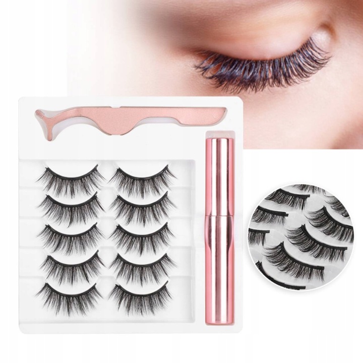 MAGNETYCZNE RZĘSY PIĘKNE NIEINWAZYJNE ŁATWY MONT