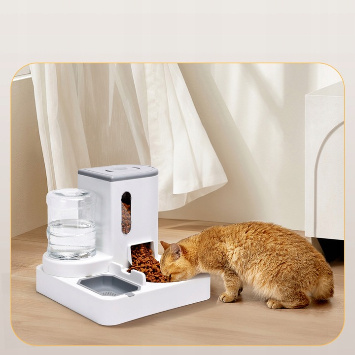 AUTOMATYCZNY PODAJNIK WODY I KARMY MISKA DLA KOTA I PSA DOZOWNIK 2W1