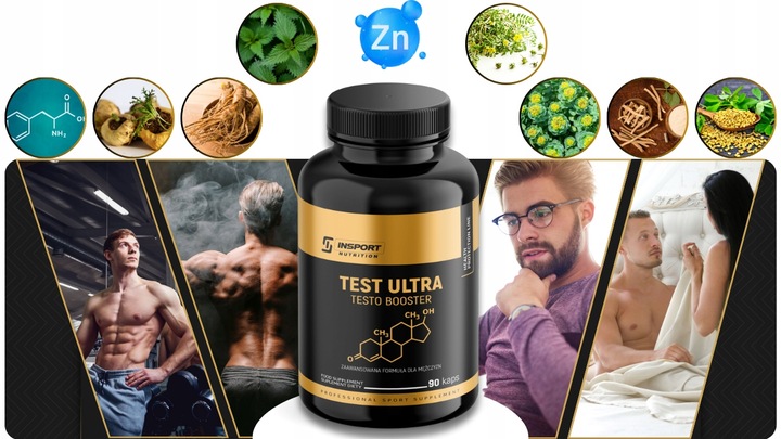 TESTOSTERON Tabletki BOOSTER TESTOSTERONU Pożądanie Libido | INSPORT