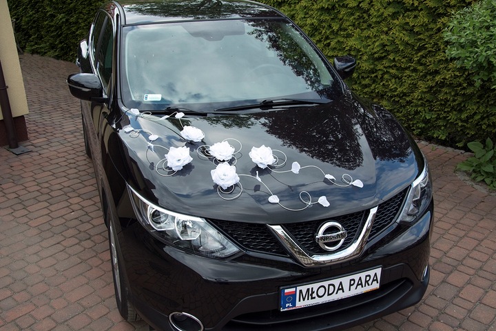 Dekoracja samochodu ozdoby na auto do ślubu A24