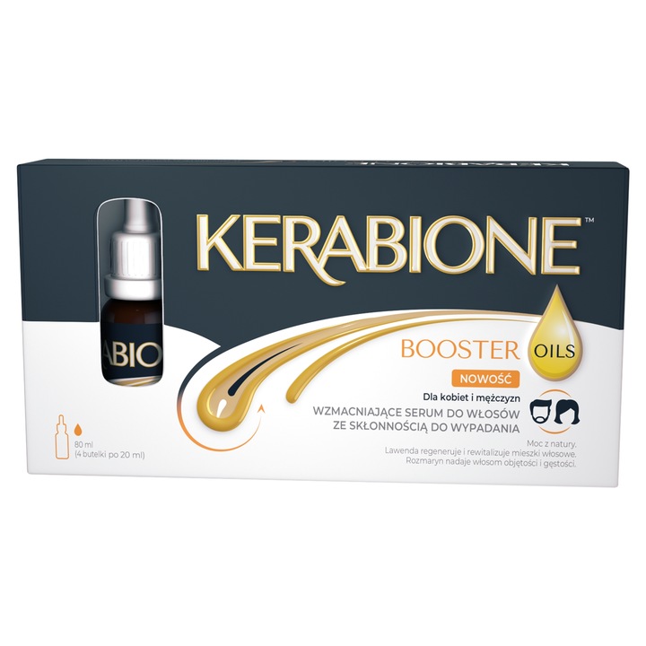 Kerabione Booster Oils serum do włosów 4 x 20 ml