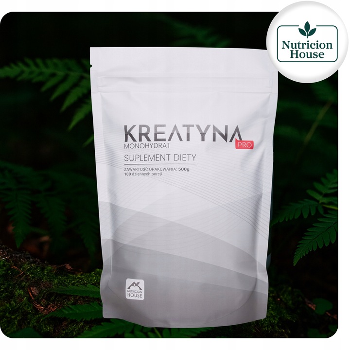 KREATYNA PRO MONOHYDRAT 500G - CZYSTA, BEZ DODATKÓW 200 MESH aż 100 PORCJI!