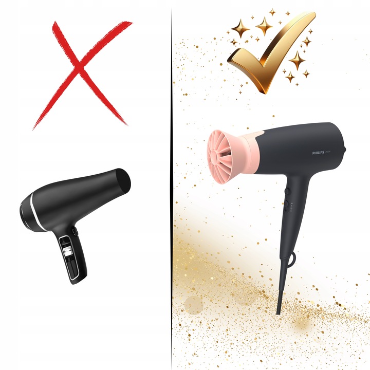 PROFESJONALNA SUSZARKA DO WŁOSÓW PHILIPS Z INNOWACYJNĄ NASADKĄ +GRATIS
