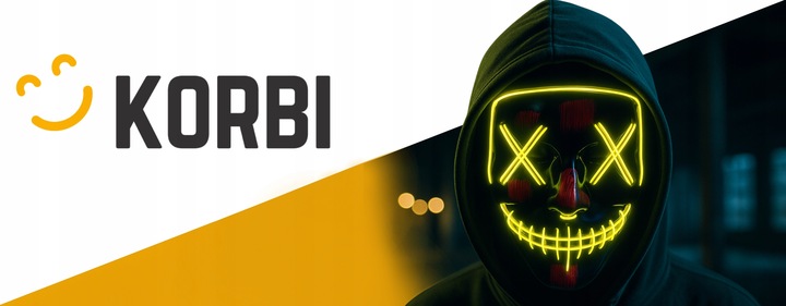 ŚWIECĄCA MASKA LED PURGE NOC OCZYSZCZENIA LEDOWA PRZEBRANIE HALLOWEEN